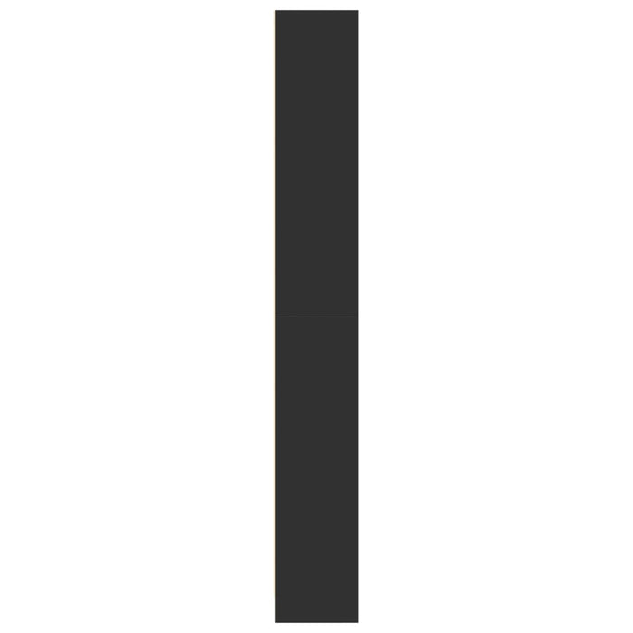 Libreria Nera 80x24x176 cm in Legno Multistrato