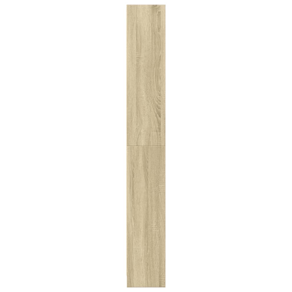 Libreria-Scaffale per Libri-Mobile di Stoccaggio Rovere Sonoma 80x24x176 cm Legno ingegnerizzato