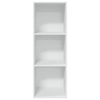 Libreria Bianca 40x30x114 cm in Legno Multistrato 857867