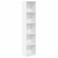 Libreria Bianca 40x30x189 cm in Legno Multistrato 857885