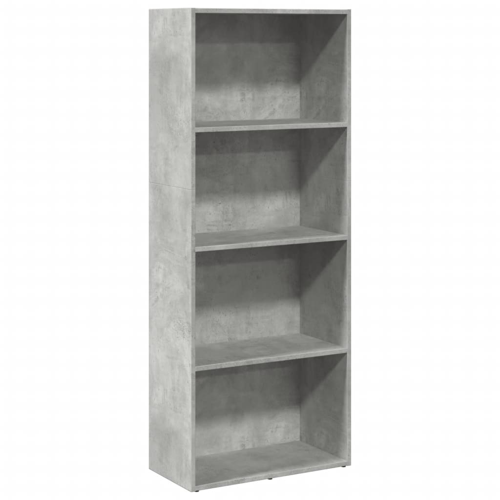 Libreria Grigio Cemento 60x30x152 cm in Legno Multistrato 857911
