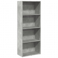 Libreria Grigio Cemento 60x30x152 cm in Legno Multistrato 857911