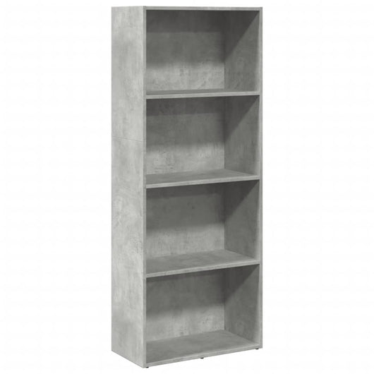Libreria Grigio Cemento 60x30x152 cm in Legno Multistrato 857911
