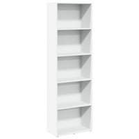 Libreria Bianca 60x30x189 cm in Legno Multistrato 857917