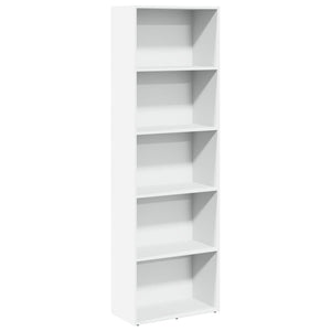 Libreria Bianca 60x30x189 cm in Legno Multistrato 857917