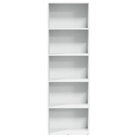 Libreria Bianca 60x30x189 cm in Legno Multistrato 857917