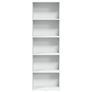 Libreria Bianca 60x30x189 cm in Legno Multistrato 857917