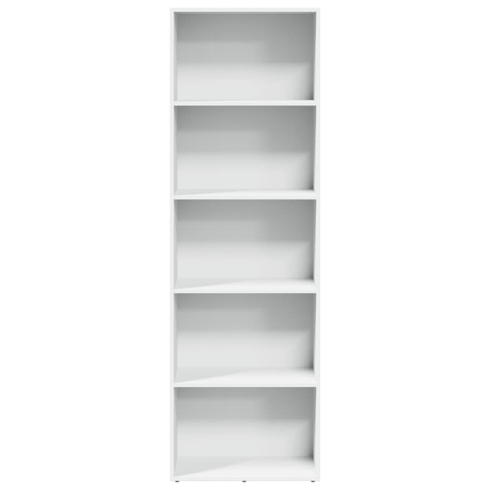 Libreria Bianca 60x30x189 cm in Legno Multistrato 857917