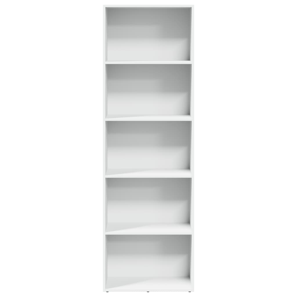 Libreria Bianca 60x30x189 cm in Legno Multistrato 857917