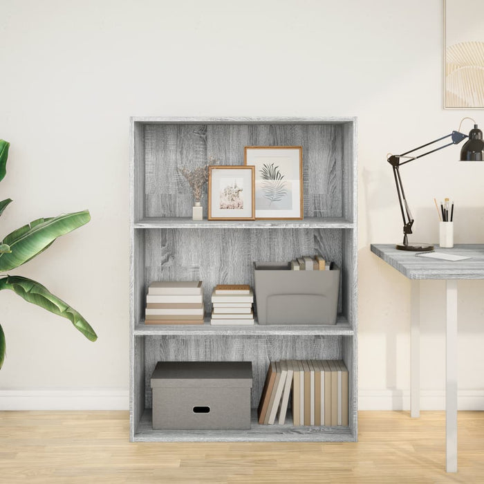 Libreria Grigio Sonoma 80x30x114 cm in Legno Multistrato 857936