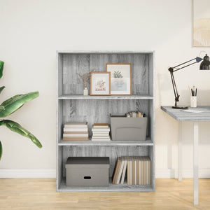 vidaXL Libreria Grigio Sonoma 80x30x114 cm in Legno Multistrato