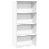 vidaXL Libreria Bianca 80x30x152 cm in Legno Multistrato