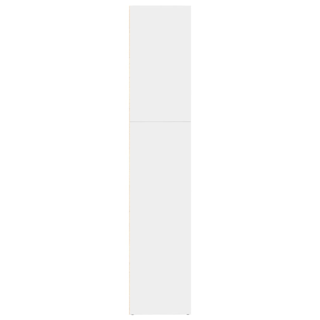 vidaXL Libreria Bianca 80x30x152 cm in Legno Multistrato