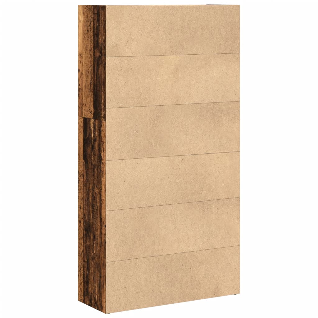 vidaXL Libreria Legno Antico 80x30x152 cm in Legno Multistrato