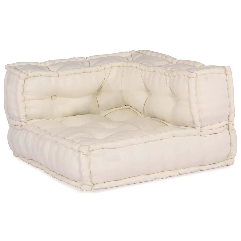 vidaXL Cuscino 2 pcs Crema 70 x 70 x 54 cm Poliestere