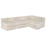 vidaXL Cuscino 4 pcs Crema 70 x 70 x 54 cm Poliestere