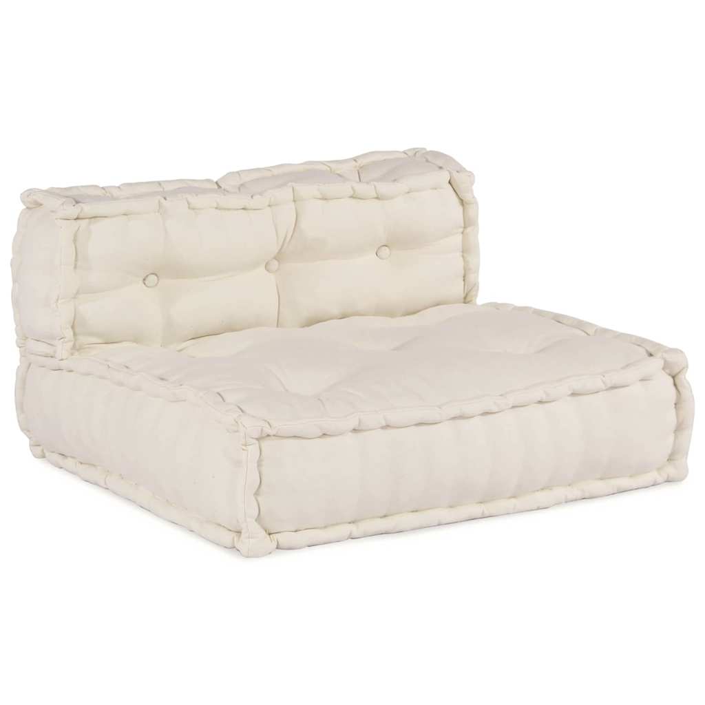 vidaXL Cuscino 4 pcs Crema 70 x 70 x 54 cm Poliestere