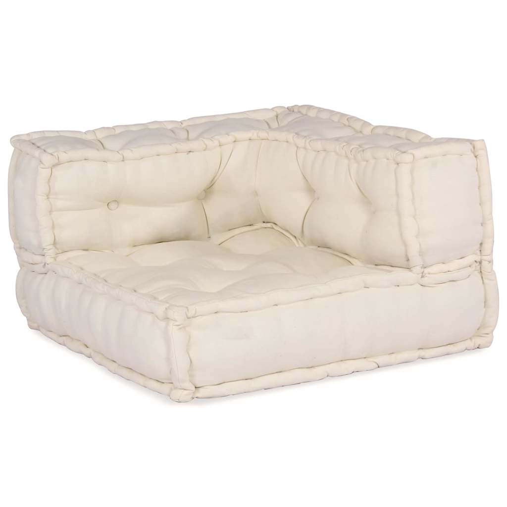 vidaXL Cuscino 4 pcs Crema 70 x 70 x 54 cm Poliestere