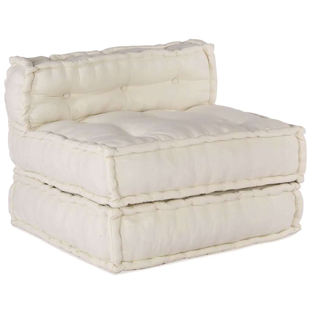 vidaXL Cuscino 4 pcs Crema 70 x 70 x 54 cm Poliestere