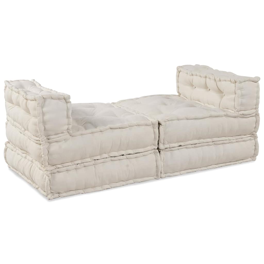 vidaXL Cuscino 4 pcs Crema 70 x 70 x 54 cm Poliestere