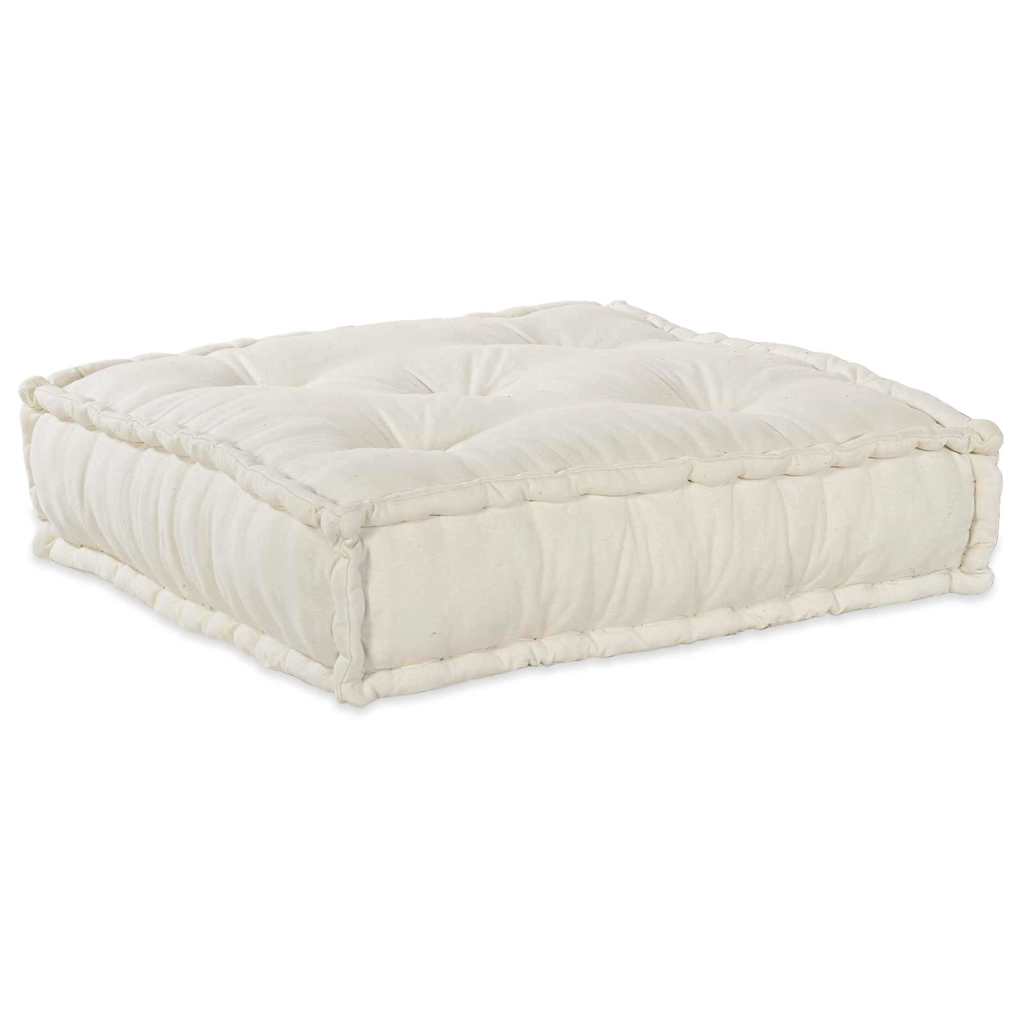 vidaXL Cuscino 2 pcs Crema 70 x 70 x 36 cm Poliestere