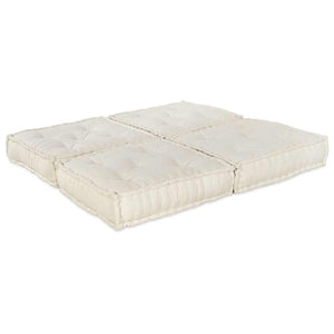 vidaXL Cuscino 2 pcs Crema 70 x 70 x 36 cm Poliestere
