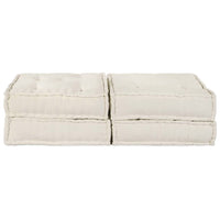 vidaXL Cuscino 2 pcs Crema 70 x 70 x 36 cm Poliestere