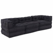 vidaXL Cuscino 3 pcs Antracite 70 x 70 x 54 cm Poliestere
