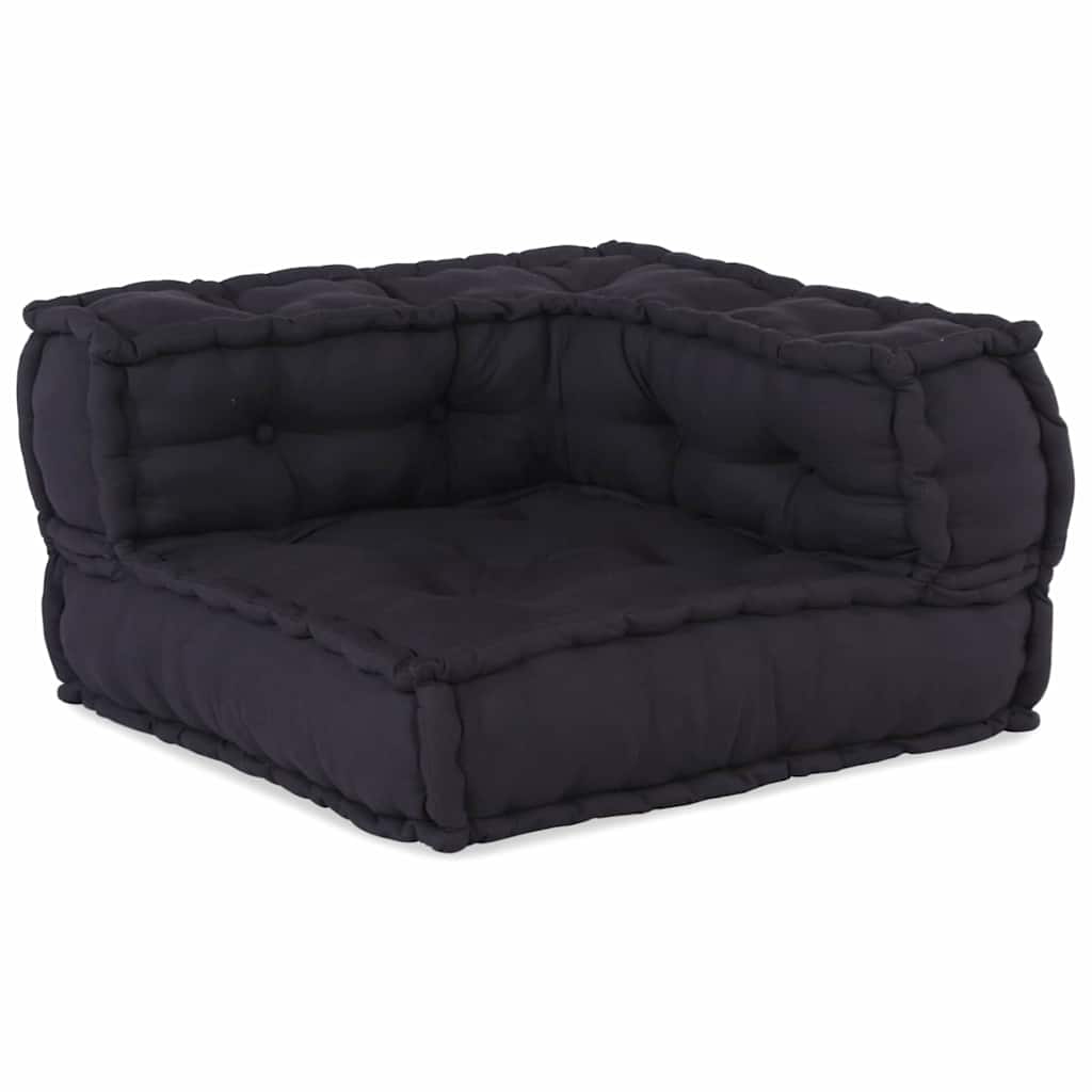 vidaXL Cuscino 3 pcs Antracite 70 x 70 x 54 cm Poliestere