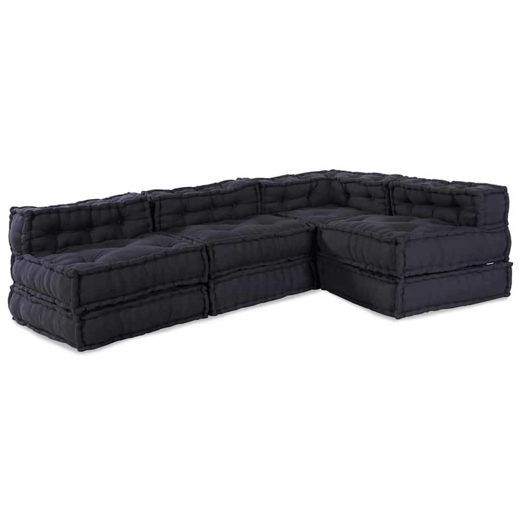 vidaXL Cuscino 4 pcs Antracite 70 x 70 x 54 cm Poliestere