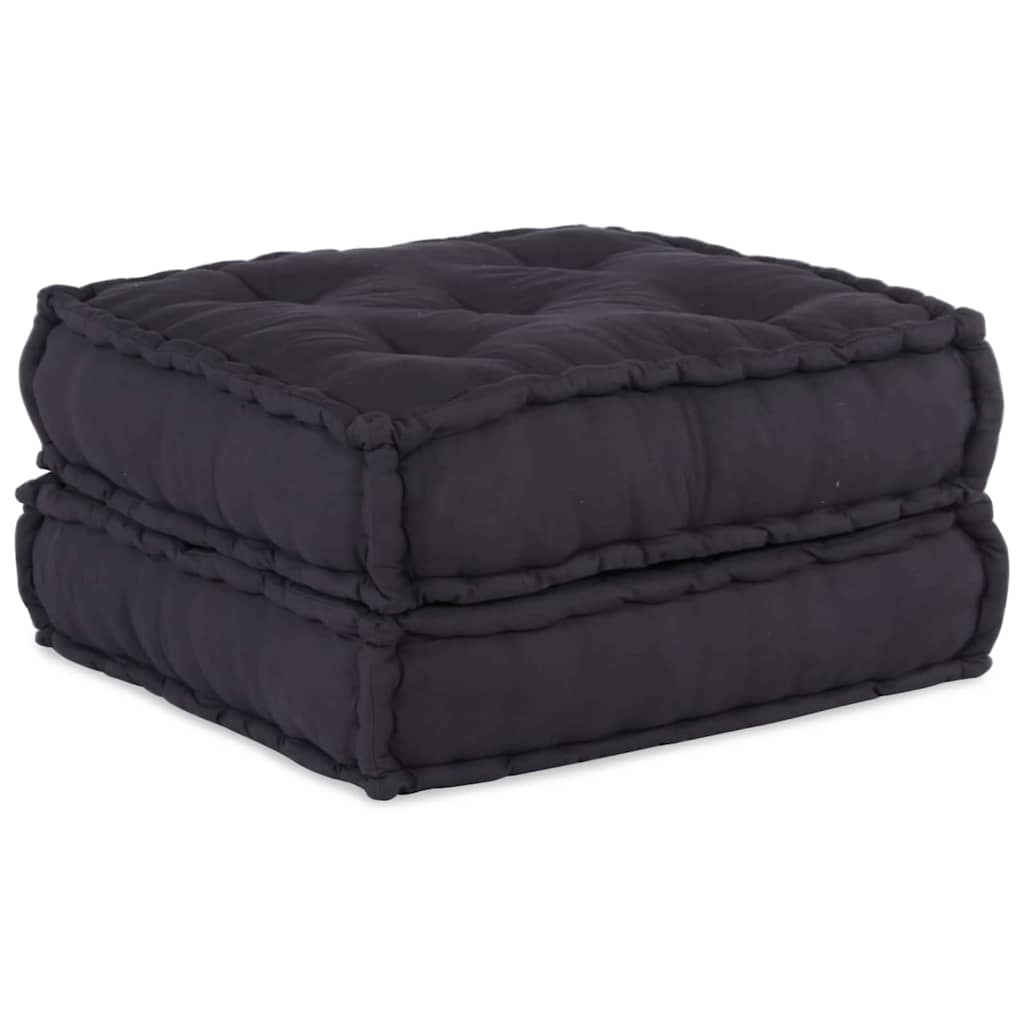 vidaXL Cuscino 2 pcs Antracite 70 x 70 x 36 cm Poliestere