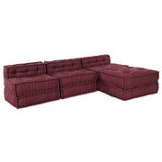 vidaXL Cuscino 4 pcs Rosso 70 x 70 x 54 cm Poliestere