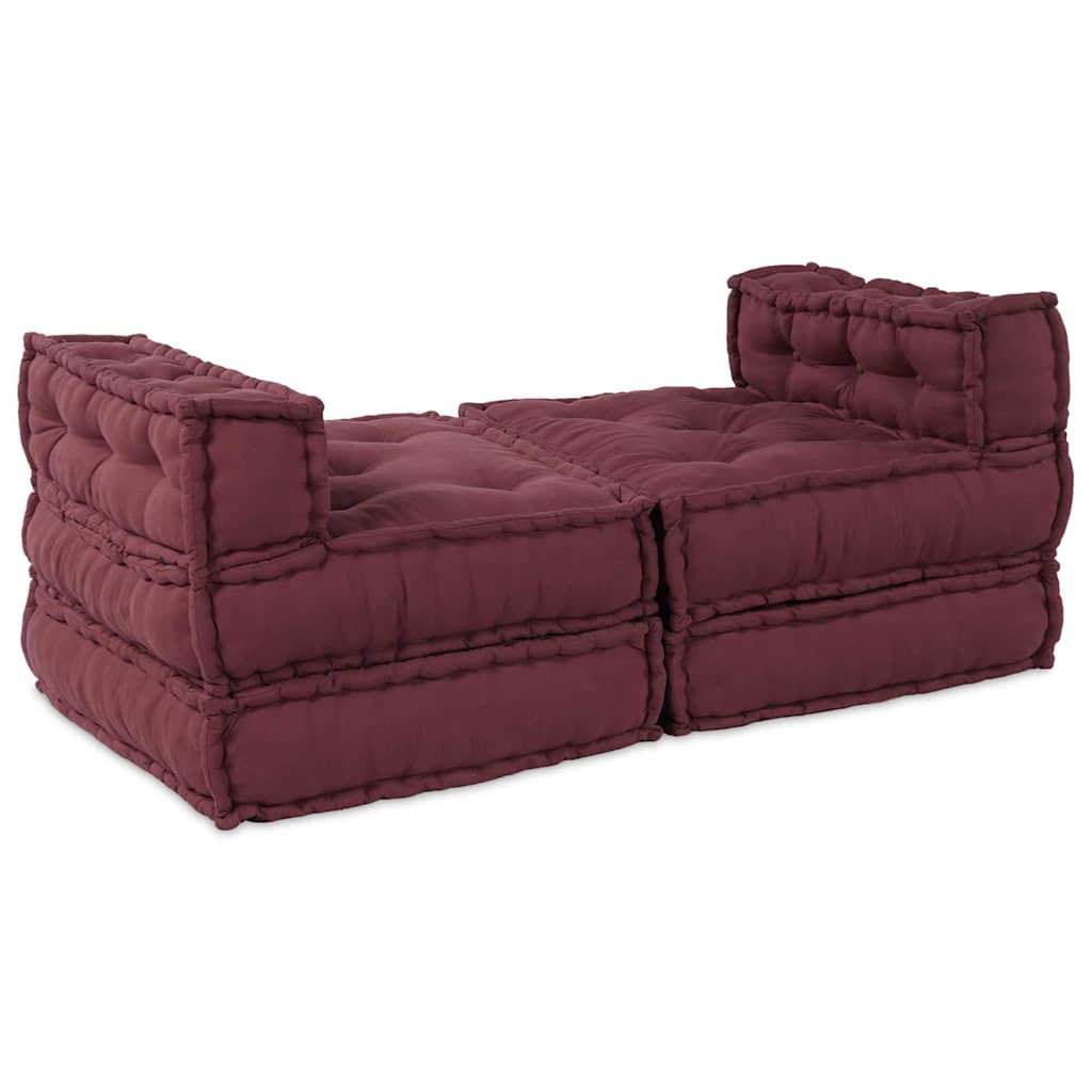 vidaXL Cuscino 4 pcs Rosso 70 x 70 x 54 cm Poliestere