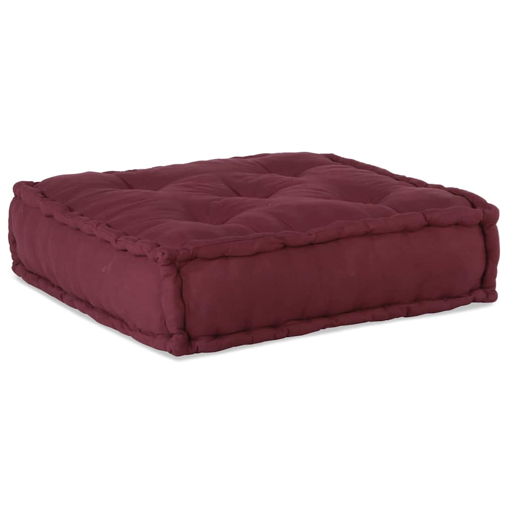 vidaXL Cuscino 2 pcs Rosso 70 x 70 x 36 cm Poliestere