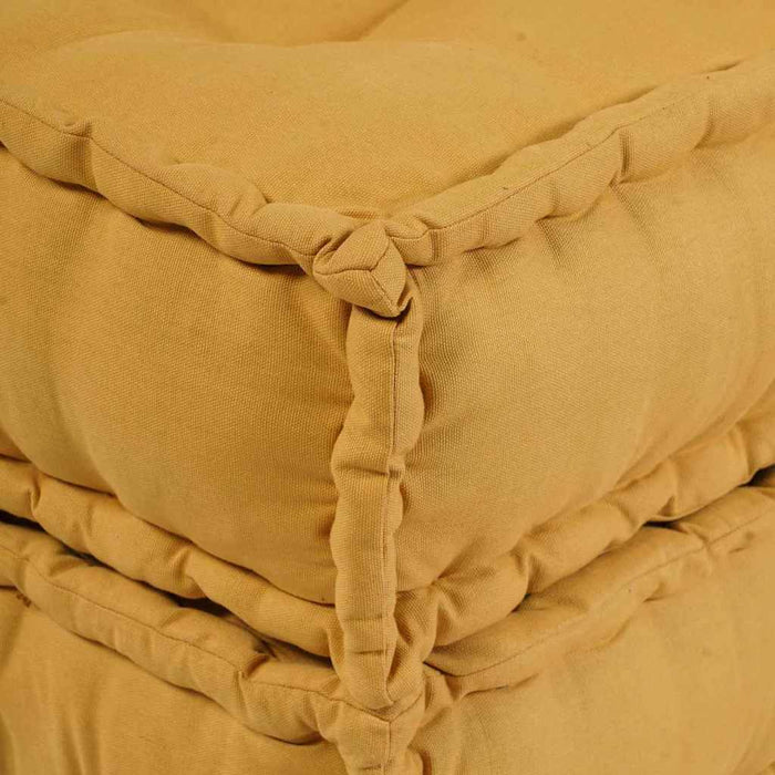 Divano modulare 2 pcs Giallo 70 x 70 x 36 cm Tessuto 3315085