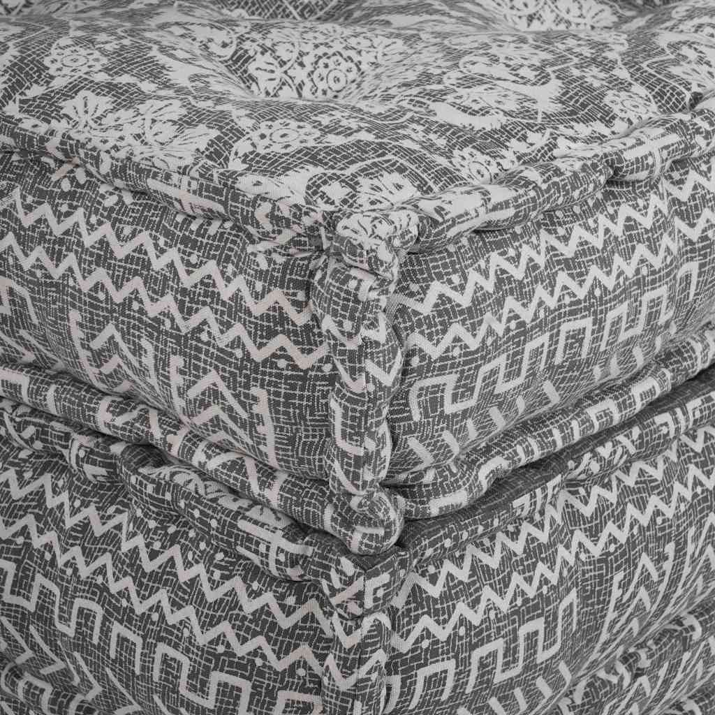 Divano modulare 2 pcs Grigio chiaro 70 x 70 x 36 cm Tessuto 3315110