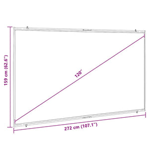 Schermo di Proiezione da Parete 120 Pollici 16:9
