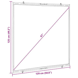 Schermo di Proiezione da Parete 67 Pollici 1:1 4101035