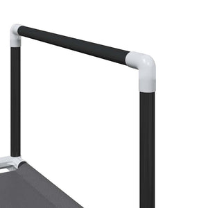 vidaXL Scarpiera 10 Ripiani Nera 33x33x174 cm in Tessuto Non Tessuto