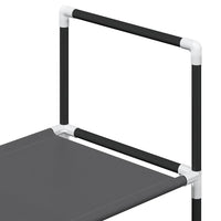vidaXL Scarpiera 4 Ripiani Nera 44x28x77 cm in Tessuto Non Tessuto
