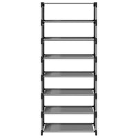 vidaXL Scarpiera 8 Ripiani Grigia 54x28x124 cm in Tessuto Non Tessuto