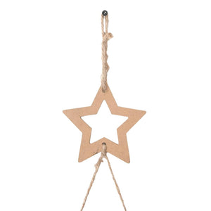 Alberi di Natale sospesi con stelle in alto 2 pz 42x90 cm Ramo naturale 4101009