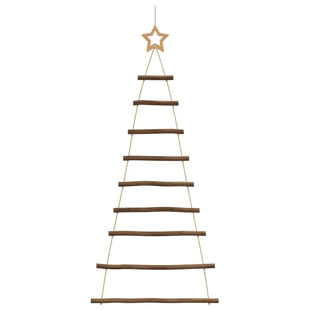 Alberi di Natale sospesi con stelle in alto 2 pz 55x120 cm Ramo naturale 4101010