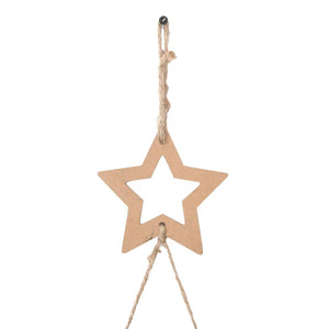 Alberi di Natale sospesi con stelle in alto 2 pz 55x120 cm Ramo naturale 4101010
