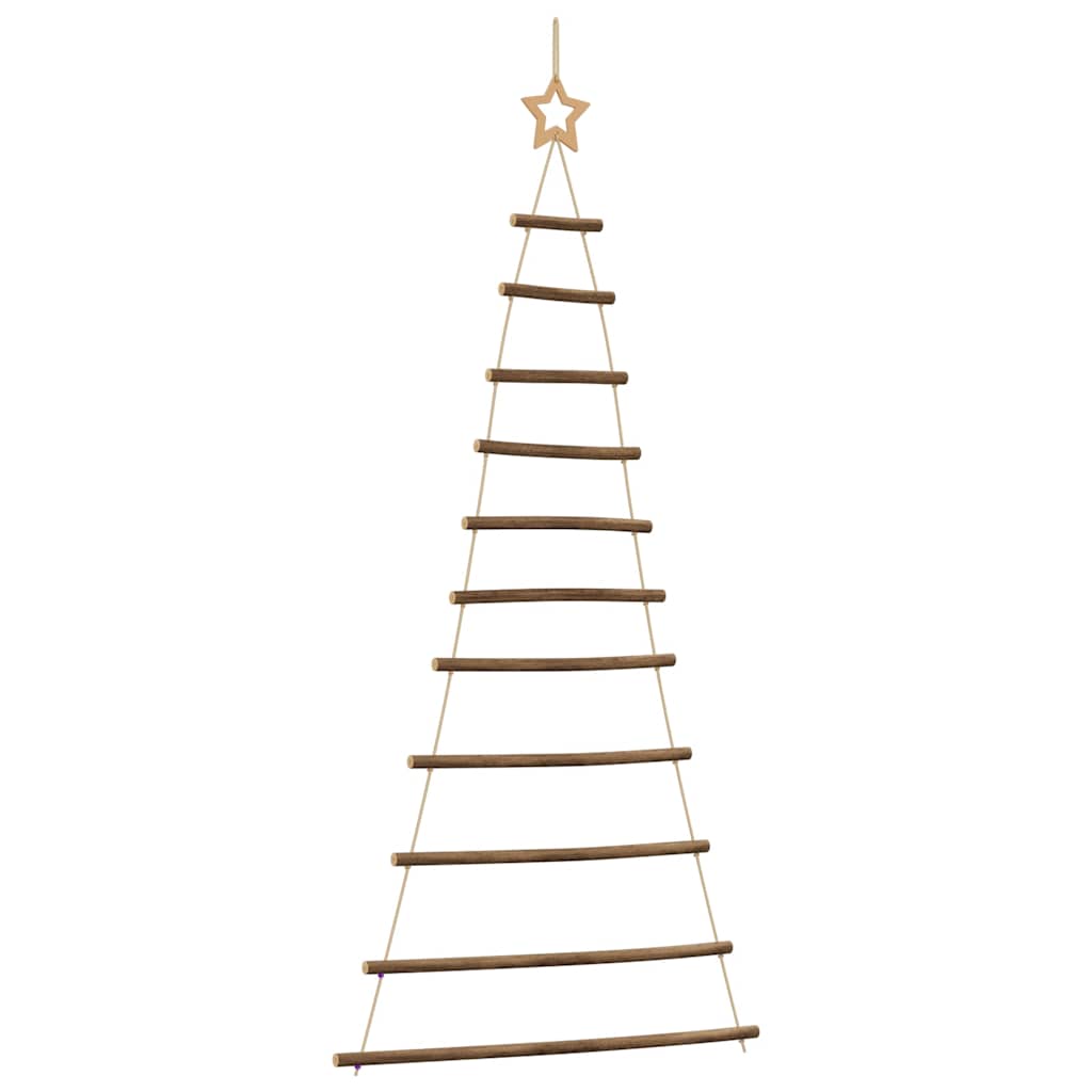 vidaXL Albero di Natale da Parete con Stella 74x150 cm Ramo Naturale