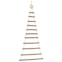 vidaXL Albero di Natale da Parete con Stella 74x150 cm Ramo Naturale