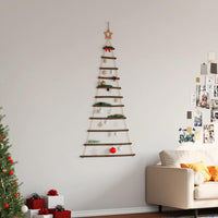 vidaXL Albero di Natale da Parete con Stella 74x150 cm Ramo Naturale