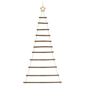 Albero di Natale sospeso con stella superiore 74x150 cm Ramo naturale 4101011
