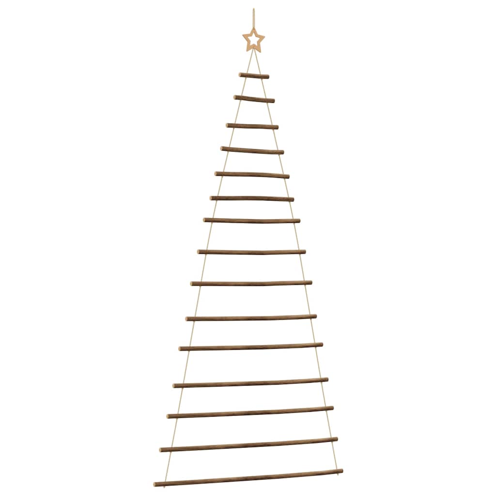 vidaXL Albero di Natale da Parete con Stella 100x210 cm Ramo Naturale