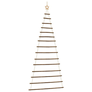 vidaXL Albero di Natale da Parete con Stella 100x210 cm Ramo Naturale
